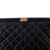 Boy O Case Clutch Quilted Lambskin Large