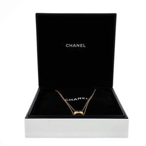 Coco Crush Double Chain Pendant Necklace 18K Yellow Gold