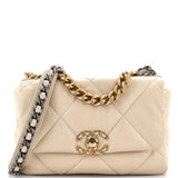 19 Flap Bag Quilted Leather Medium