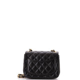 Square Classic Single Flap Bag Quilted Lambskin Mini