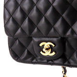 Square Classic Single Flap Bag Quilted Lambskin Mini