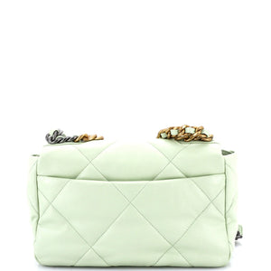 19 Flap Bag Quilted Leather Medium