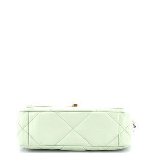 19 Flap Bag Quilted Leather Medium