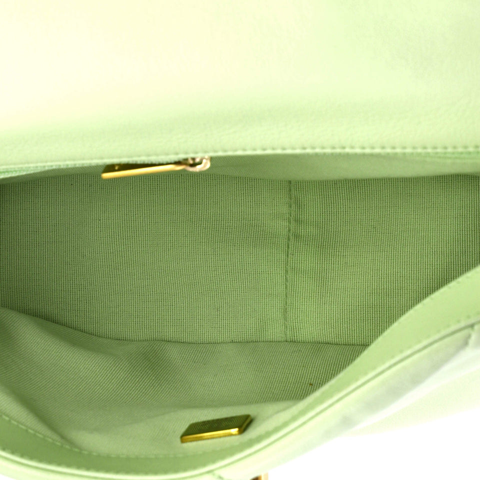 19 Flap Bag Quilted Leather Medium