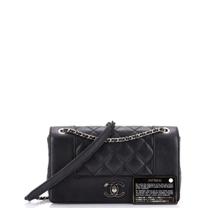 Mademoiselle Vintage Flap Bag Quilted Sheepskin Medium