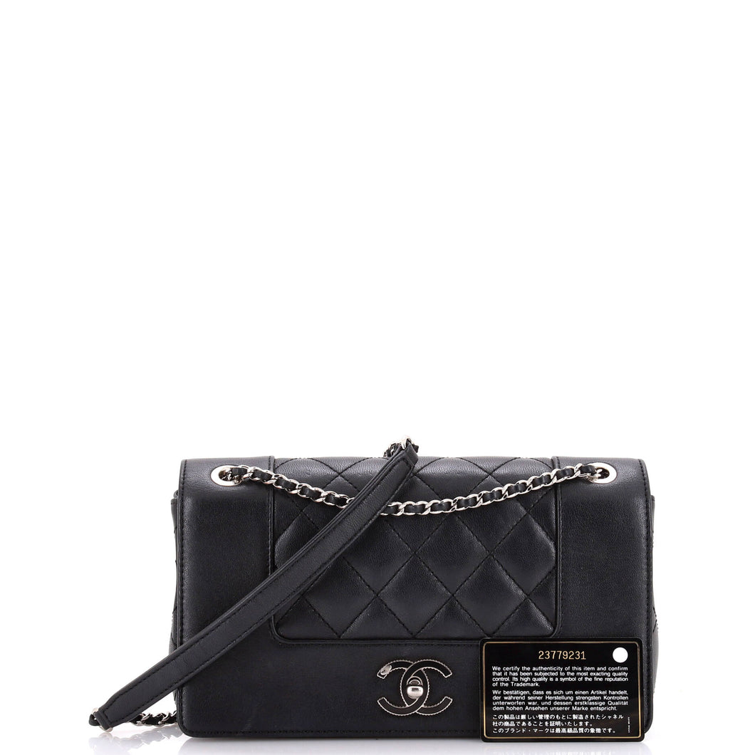 Mademoiselle Vintage Flap Bag Quilted Sheepskin Medium
