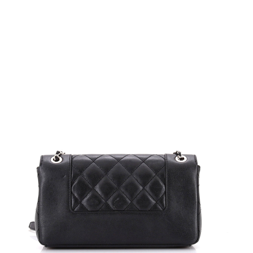 Mademoiselle Vintage Flap Bag Quilted Sheepskin Medium