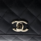Coco Top Handle Bag Quilted Caviar Extra Mini