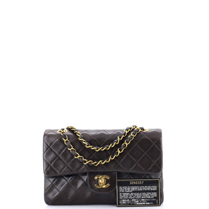 Vintage Classic Double Flap Bag Quilted Lambskin Small