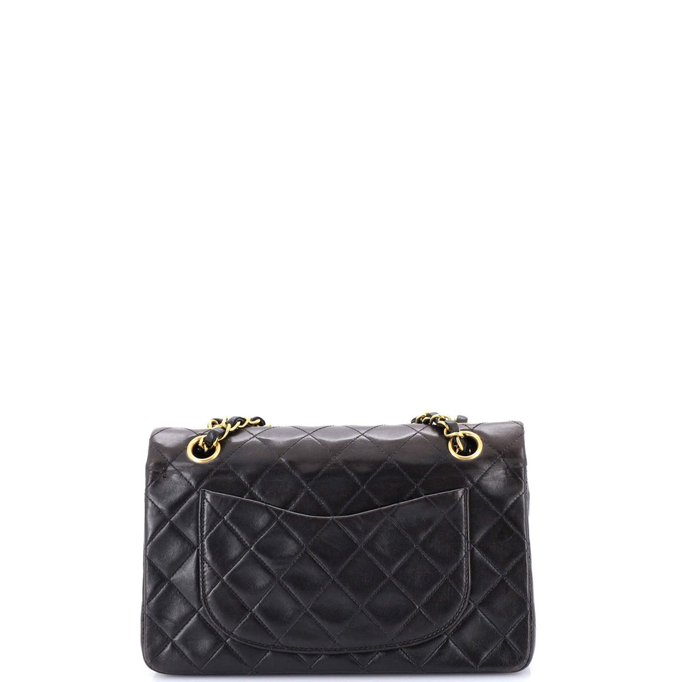 Vintage Classic Double Flap Bag Quilted Lambskin Small