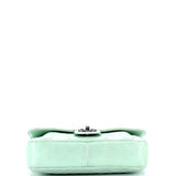 Pleated Chain Flap Bag Quilted Calfskin Medium