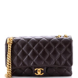 All Slide Long Flap Bag Quilted Lambskin Medium