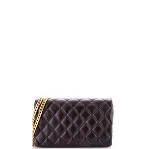 All Slide Long Flap Bag Quilted Lambskin Medium