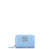 19 Zip Coin Purse Quilted Leather