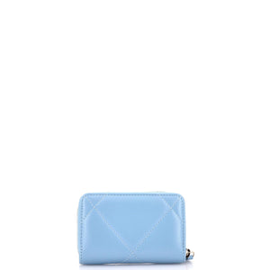 19 Zip Coin Purse Quilted Leather