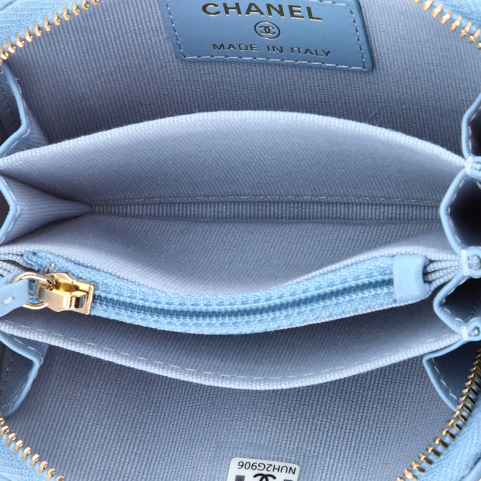 19 Zip Coin Purse Quilted Leather