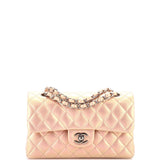 Classic Double Flap Bag Quilted Iridescent Calfskin Small