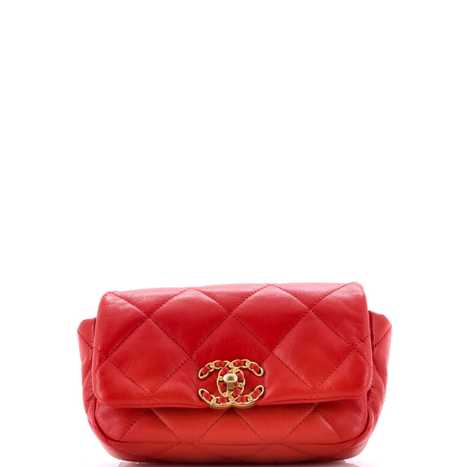 19 Belt Bag Quilted Leather