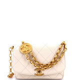 CC Coin Chain Flap Bag Quilted Lambskin Small