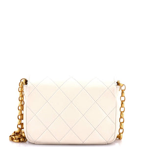CC Coin Chain Flap Bag Quilted Lambskin Small