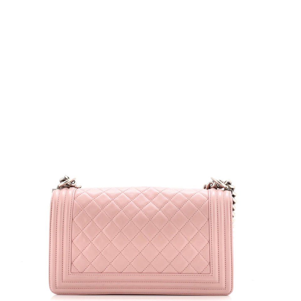 Boy Flap Bag Quilted Calfskin Old Medium