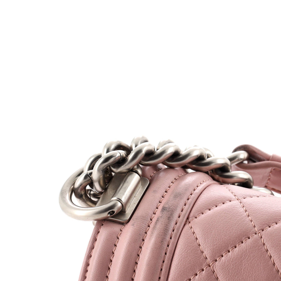 Boy Flap Bag Quilted Calfskin Old Medium