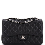 Classic Double Flap Bag Quilted Caviar Jumbo