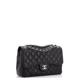 Classic Double Flap Bag Quilted Caviar Jumbo