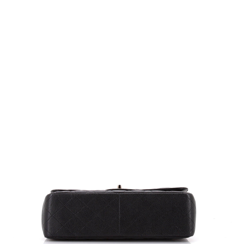Classic Double Flap Bag Quilted Caviar Jumbo