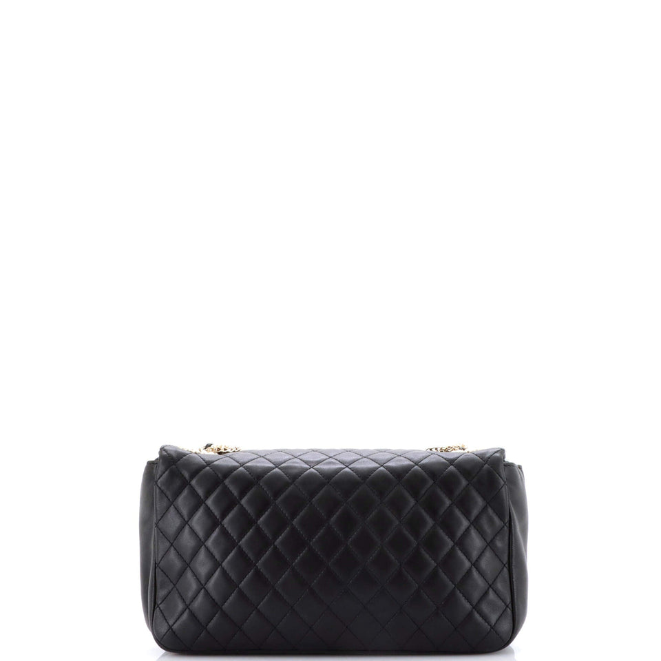 Westminster Pearl Chain Flap Bag Quilted Lambskin Medium