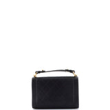 Label Click Flap Bag Quilted Calfskin Small