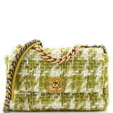 19 Flap Bag Quilted Tweed Medium