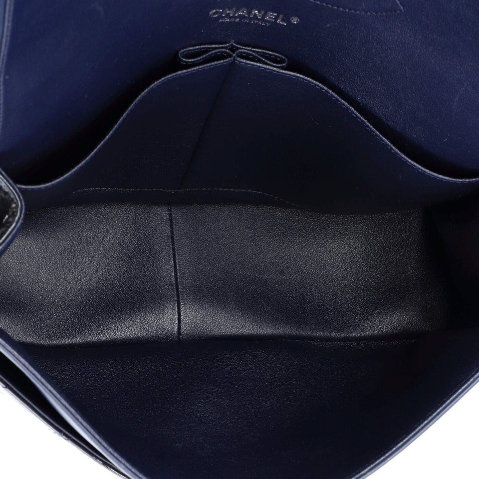 Classic Double Flap Bag Quilted Patent Jumbo