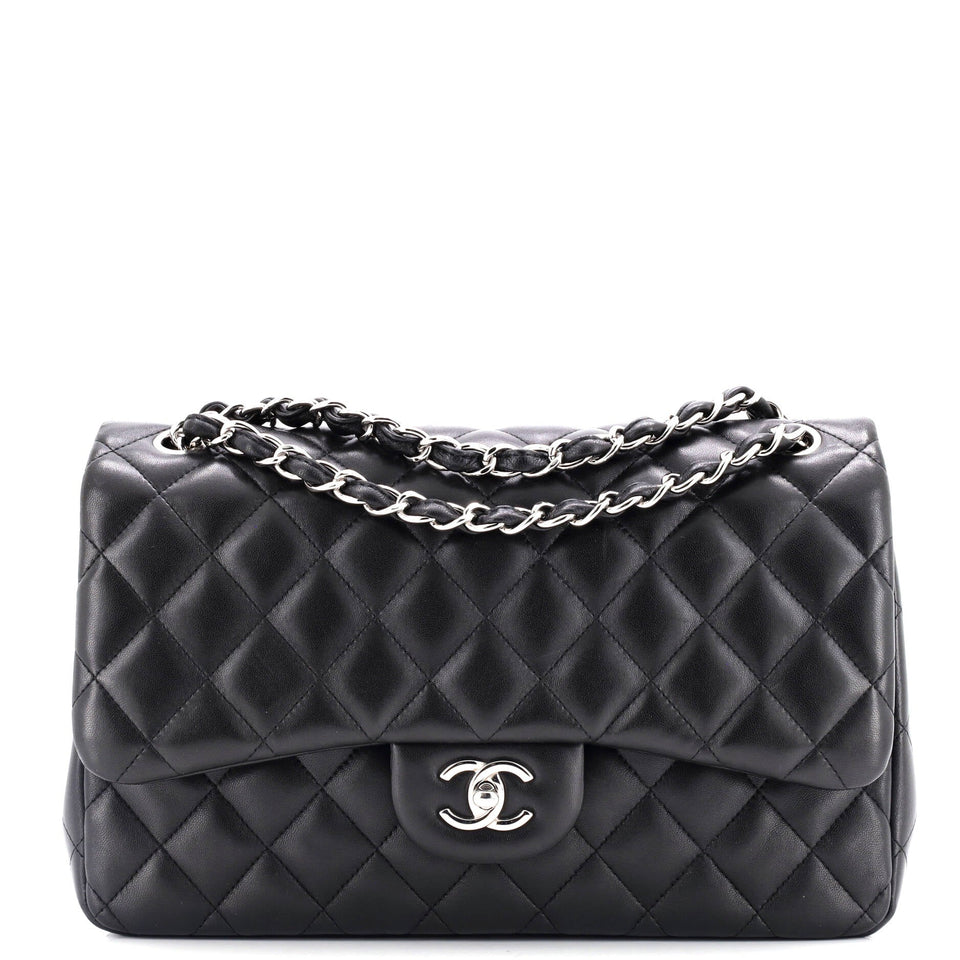 Classic Double Flap Bag Quilted Lambskin Jumbo