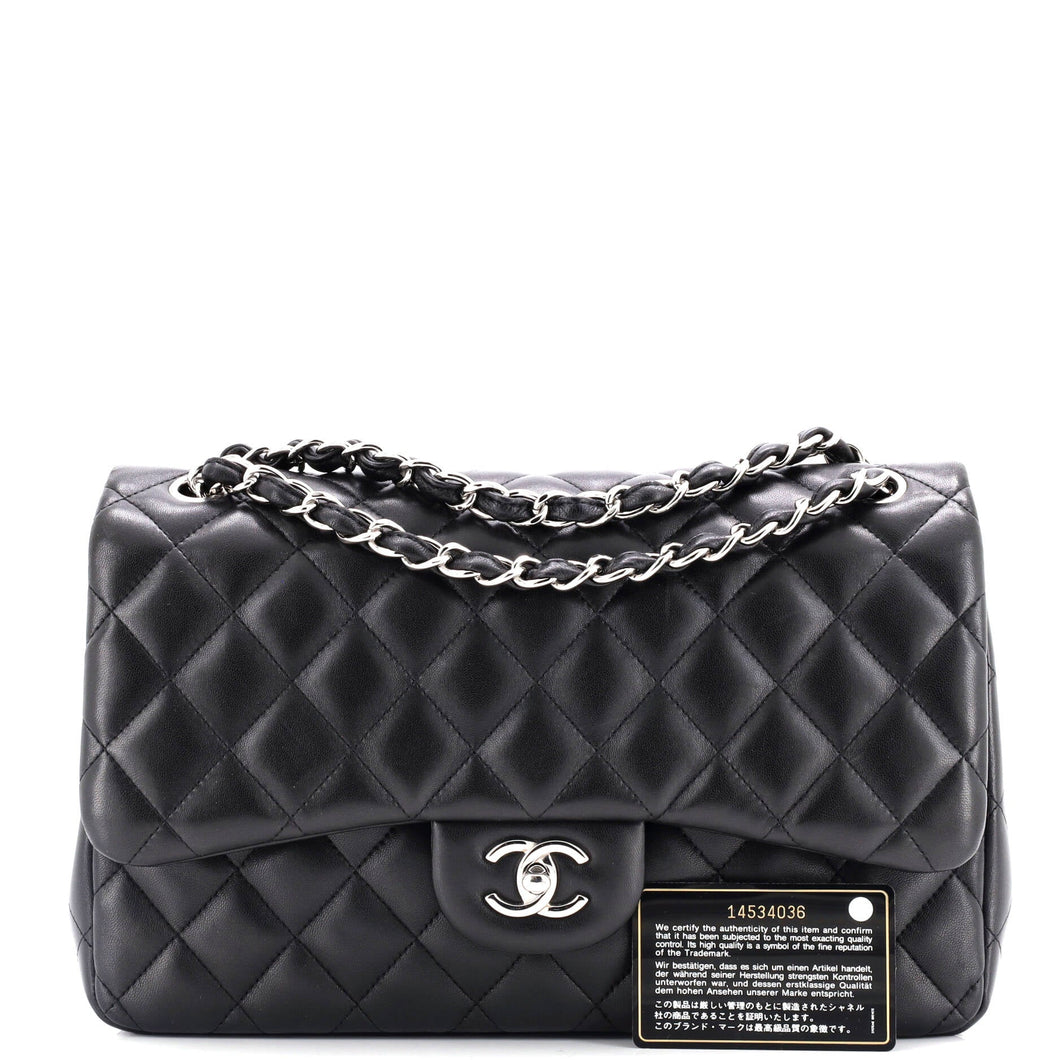Classic Double Flap Bag Quilted Lambskin Jumbo