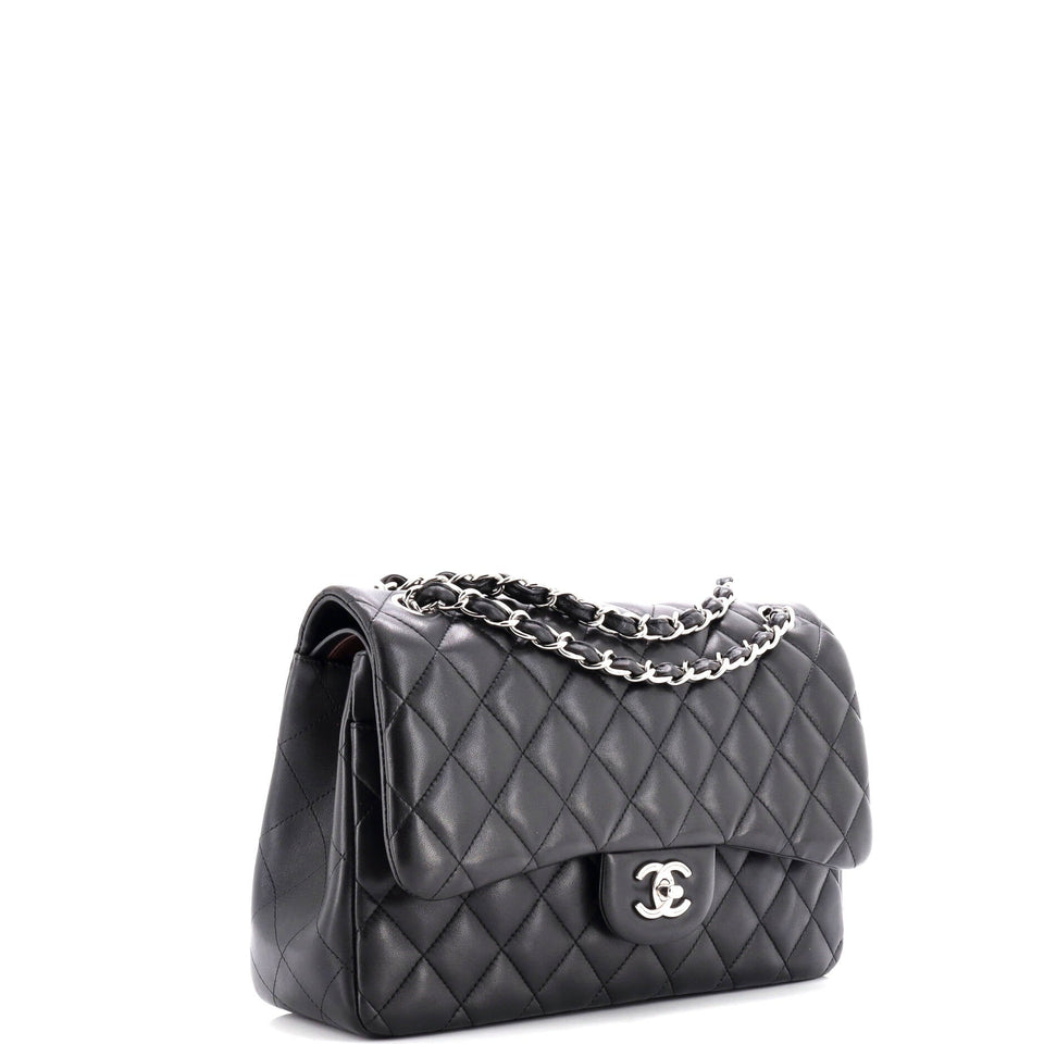 Classic Double Flap Bag Quilted Lambskin Jumbo