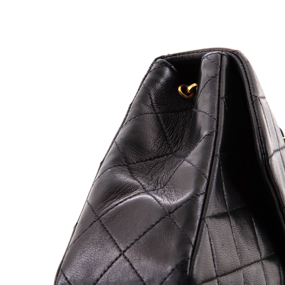 Vintage Square Classic Flap Bag Quilted Lambskin Small