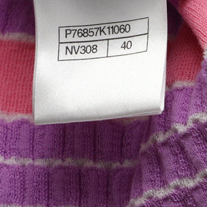 Women's CC Ribbed Short Sleeve Sweater Cotton and Polyamide Blend