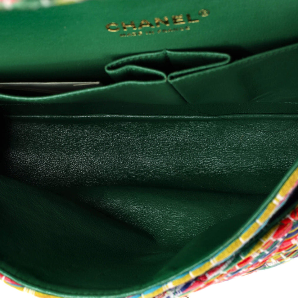 Classic Single Flap Bag Quilted Tweed Medium