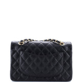 Classic Double Flap Bag Quilted Caviar Small