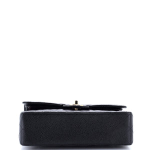 Classic Double Flap Bag Quilted Caviar Small