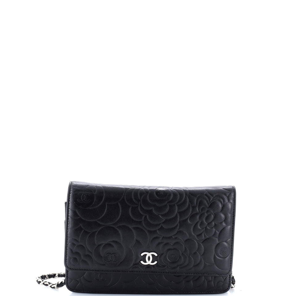 Wallet on Chain Camellia Lambskin