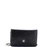Wallet on Chain Camellia Lambskin