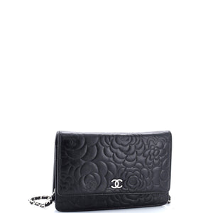 Wallet on Chain Camellia Lambskin