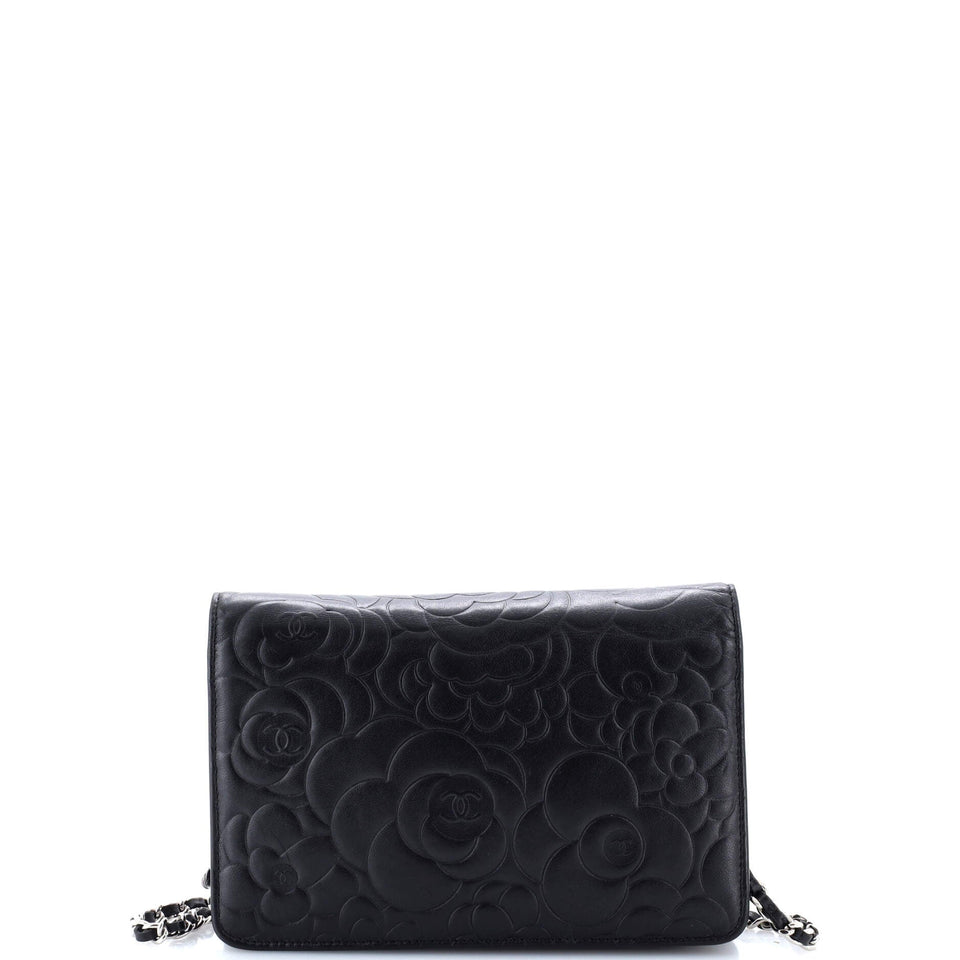 Wallet on Chain Camellia Lambskin