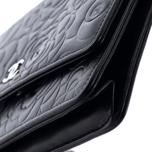 Wallet on Chain Camellia Lambskin