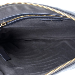 O Case Clutch Chevron Lambskin Medium