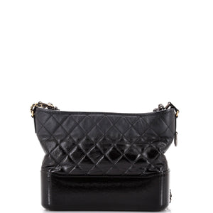 Gabrielle Hobo Quilted Goatskin and Patent Medium