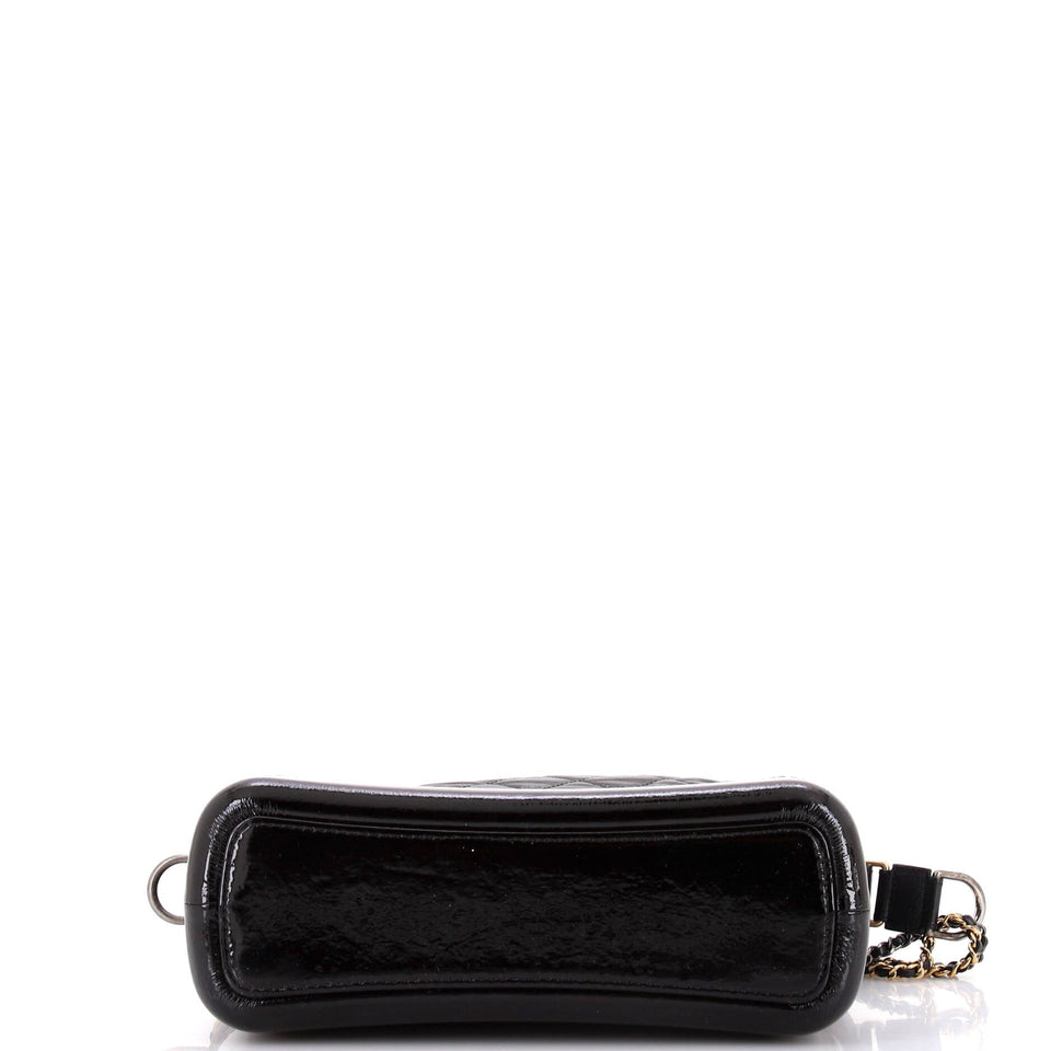 Gabrielle Hobo Quilted Goatskin and Patent Medium