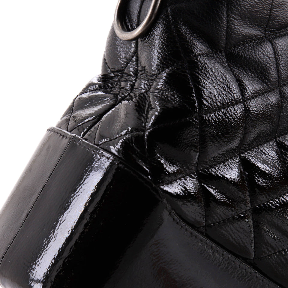 Gabrielle Hobo Quilted Goatskin and Patent Medium